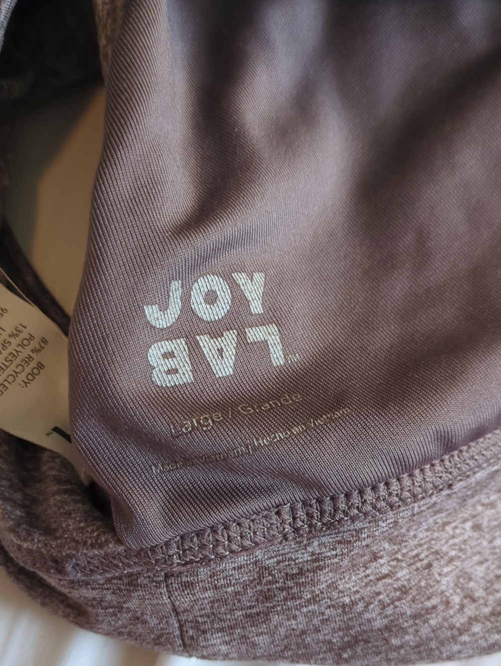 4 Pack BUNDLE JoyLab Sports Bra Multipack - Olive, Charcoal, Light Gray, Heather - Picture 5 of 6